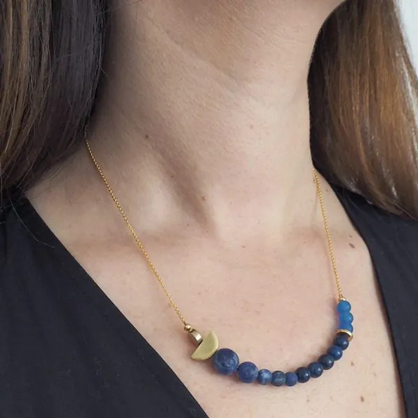 ATOLL02 Atoll Necklace Blue Sea