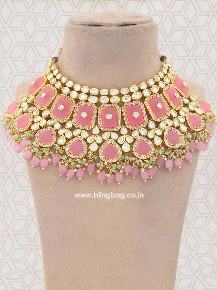 Coral Hemal Jewellery Set